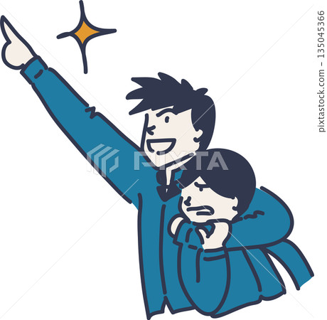 圖:一位身著工作服的資深人士正瞄準目標,而一位身穿藍色制服的初級人士則顯得有些不情願。 圖:一位身著工作服的資深人士正瞄準目標,而一位身穿藍色制服的初級人士則顯得有些不情願。 135045366