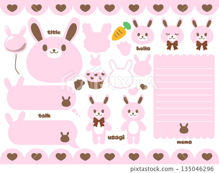 Pink Rabbit Set Pink Rabbit Set 135046296