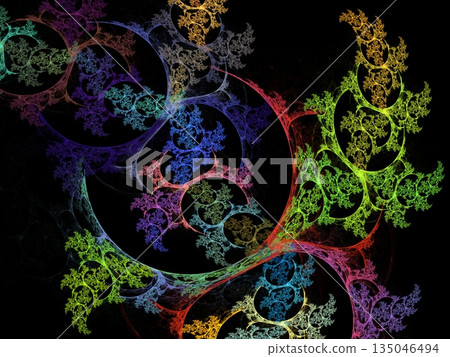 Rainbow pattern Rainbow pattern 135046494