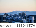Mount Ena seen from Nagoya city in the early morning 135046570