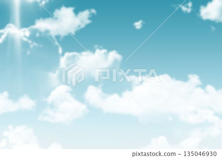 Serene view of sky with white clouds Serene view of sky with white clouds 135046930