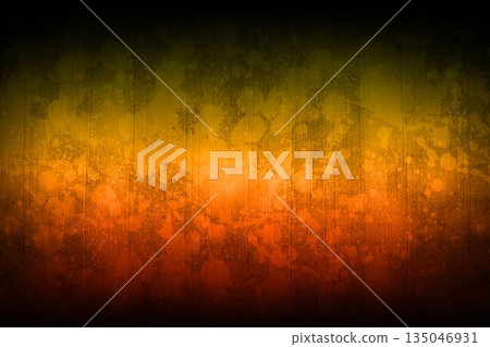 Textured digital background is showing color gradient from yellow to red with grunge splatter Textured digital background is showing color gradient from yellow to red with grunge splatter 135046931