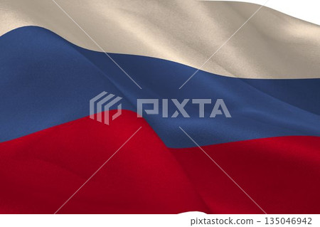 Digitally generated russian national flag Digitally generated russian national flag 135046942