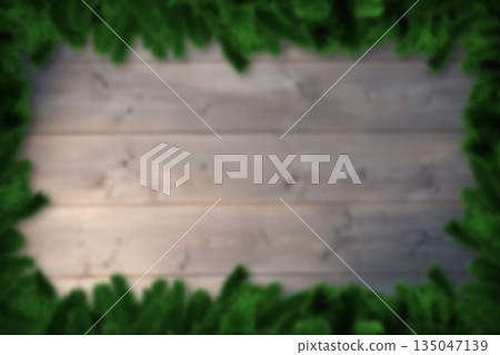 Blurred fir tree branches Blurred fir tree branches 135047139