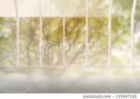 Defoused image of glass wall Defoused image of glass wall 135047188