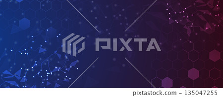 Abstract digital high technology and science or cyber background 135047255