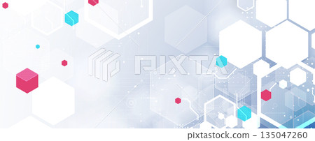 Abstract digital high technology and science or cyber background Abstract digital high technology and science or cyber background 135047260