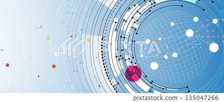 Abstract digital high technology and science or cyber background Abstract digital high technology and science or cyber background 135047266