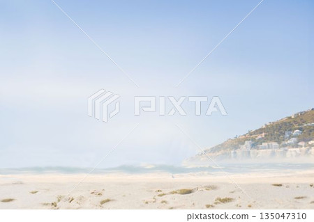 Beautiful beach and blue sky Beautiful beach and blue sky 135047310