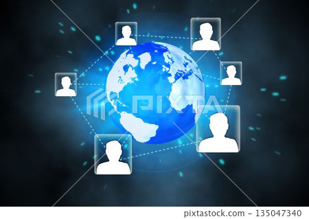 Futuristic technology interface 135047340