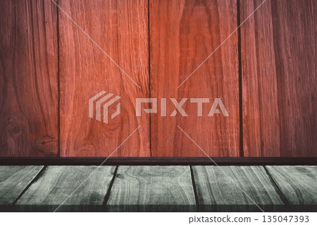 Close-up of brown wood paneling Close-up of brown wood paneling 135047393