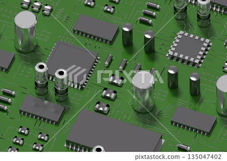 Close up of circuit board Close up of circuit board 135047402
