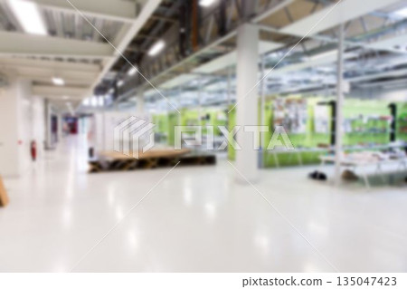 Composite image of illuminated empty office Composite image of illuminated empty office 135047423