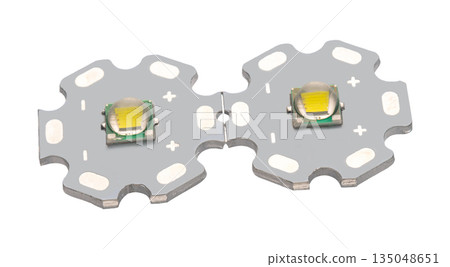 LED flashlight close-up 135048651