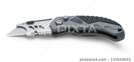 Construction knife close-up Construction knife close-up 135048683
