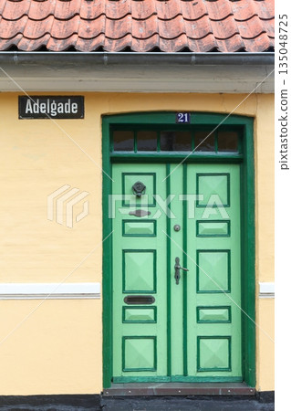 Door of an old house in Faaborg, Denmark Door of an old house in Faaborg, Denmark 135048725