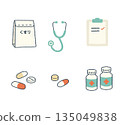 Medical icon set 135049838