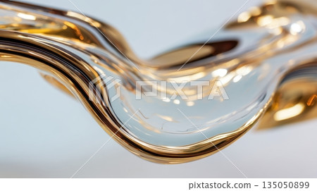 Sculpture made of glass and metal Sculpture made of glass and metal 135050899