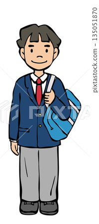 Boys' uniform blazer and school bag 135051870
