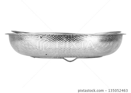 strainer pan isolated on white background 135052463