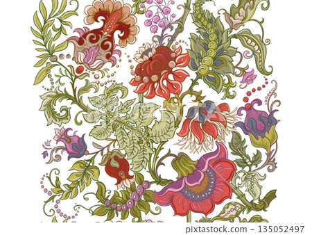 floral seamless pattern 135052497