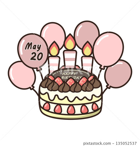 Birthday chocolate cake Birthday chocolate cake 135052537