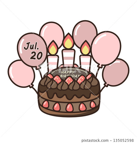 生日巧克力蛋糕 135052598