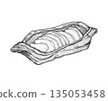 Bun with apple handdrawn sketch 1 135053458