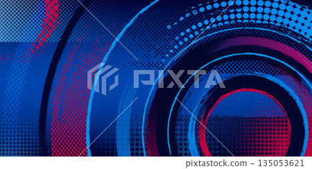 Sport background with circular halftone patterns Sport background with circular halftone patterns 135053621