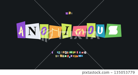 Paper Font Logo Alphabet Vector Collage Letter Set Modern Typography, Note Typographic Design for Title Text, Ransom Poster Headline, Type Symbol Logotype, Magazine Cutout Fonts. Vector Typeface Paper Font Logo Alphabet Vector Collage Letter Set Modern Typography, Note Typographic Design for Title Text, Ransom Poster Headline, Type Symbol Logotype, Magazine Cutout Fonts. Vector Typeface 135053779