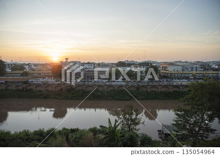 THAILAND PHITSANULOK CITY NAN RIVER THAILAND PHITSANULOK CITY NAN RIVER 135054964