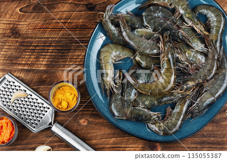 Langoustine seafood shrimp. Langoustine seafood shrimp. 135055387