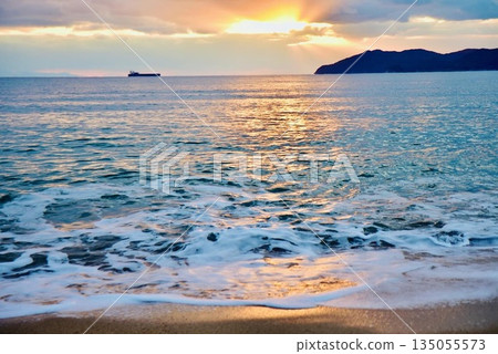 The shoreline at dusk The shoreline at dusk 135055573