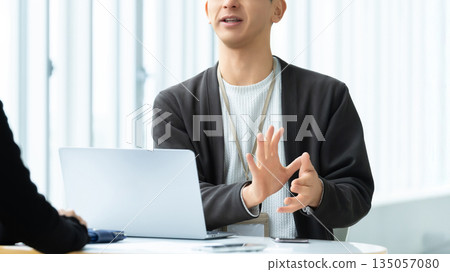 Two businessmen having a meeting Two businessmen having a meeting 135057080