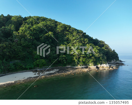 Early morning scenery of Kashima in Matsuyama City, Ehime Prefecture Early morning scenery of Kashima in Matsuyama City, Ehime Prefecture 135057495