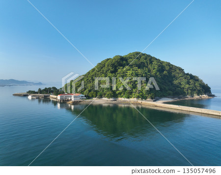 Early morning scenery of Kashima in Matsuyama City, Ehime Prefecture Early morning scenery of Kashima in Matsuyama City, Ehime Prefecture 135057496