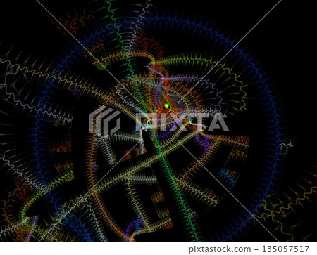Imaginatory fractal abstract background Image Imaginatory fractal abstract background Image 135057517