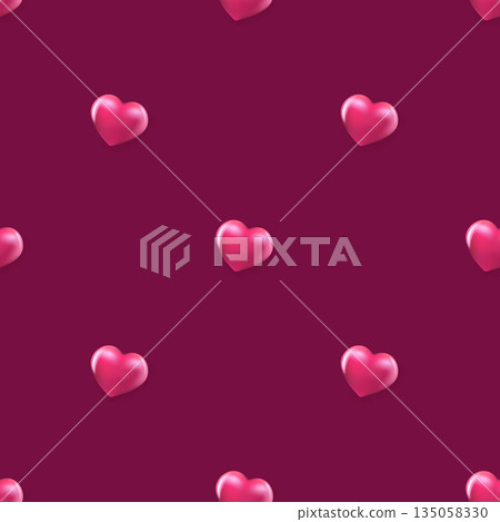 Valentines day square banner background. 14 February backdrop. vector hearts seamless pattern background with red layout. Beautiful cute wrapping paper design template with seamless red hearts. Valentines day square banner background. 14 February backdrop. vector hearts seamless pattern background with red layout. Beautiful cute wrapping paper design template with seamless red hearts. 135058330