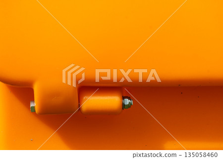 orange plastic box part with fastener screw orange plastic box part with fastener screw 135058460