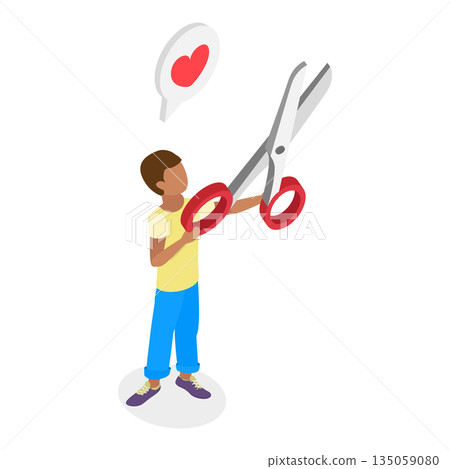 3D Isometric Flat  Illustration of Craftwork. Item 1 135059080