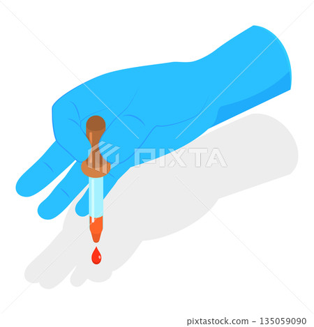 3D Isometric Flat Set of Doctors Hands. Item 2 3D Isometric Flat Set of Doctors Hands. Item 2 135059090