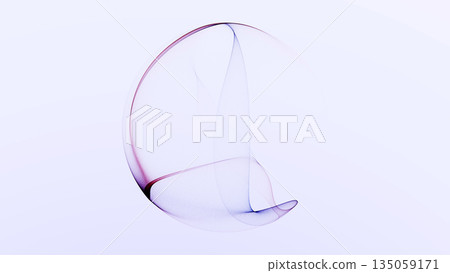 Abstract multicolored glowing orb with minimal smooth gradients on dark background. Clean digital light sphere with modern futuristic style. Abstract multicolored glowing orb with minimal smooth gradients on dark background. Clean digital light sphere with modern futuristic style. 135059171