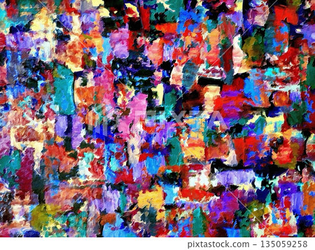 Fantasy of colors in expressionistic style Fantasy of colors in expressionistic style 135059258