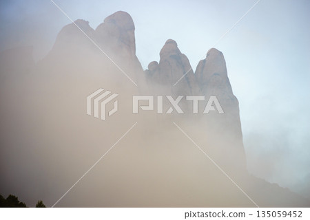 Montserrat mountain range, Spain. Montserrat mountain range, Spain. 135059452