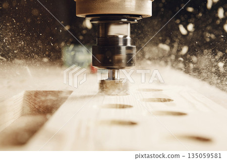 Cnc wood cutting cutter, machine with numerical control. 135059581