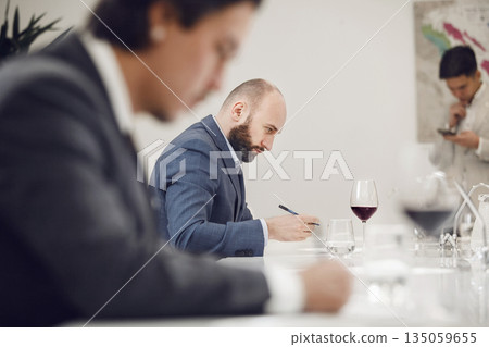 Sommelier Exam Preparation. Training of professional wine staff.  135059655