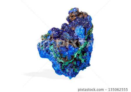 Raw Azurite-Malachite Stone with Deep Blue and Green Patterns Raw Azurite-Malachite Stone with Deep Blue and Green Patterns 135062555