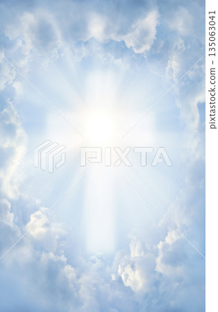 Bright light from cloudy sky Bright light from cloudy sky 135063041
