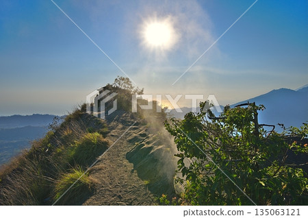 View on Mount Batur on Bali Indonesia View on Mount Batur on Bali Indonesia 135063121