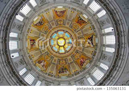Dome of the Berlin Cathedral from below Dome of the Berlin Cathedral from below 135063131